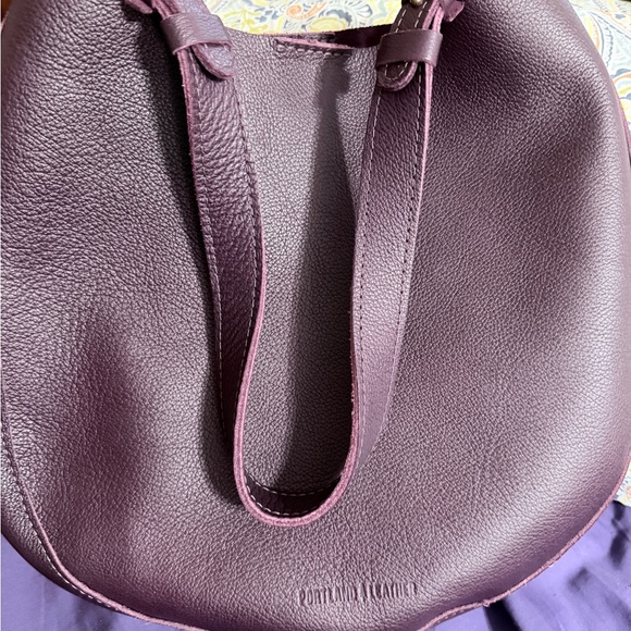 Portland Leather plum purple Olivia Shoulder Bag - Picture 8 of 16